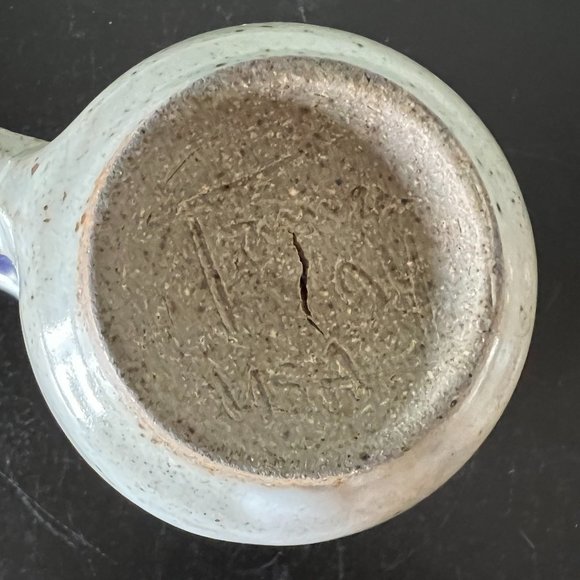 Handcrafted Multi Colored Glazed Pottery Mug ~ Artist Signed - Picture 7 of 8